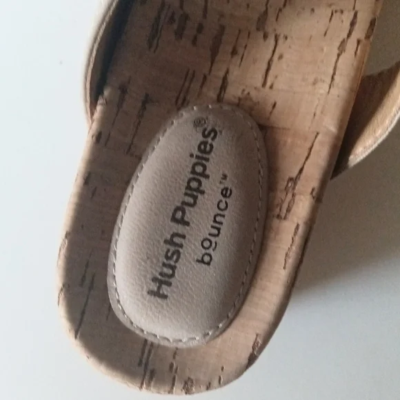 Hush Puppies Women's Tan Wedge Sandals - Picture 4 of 7